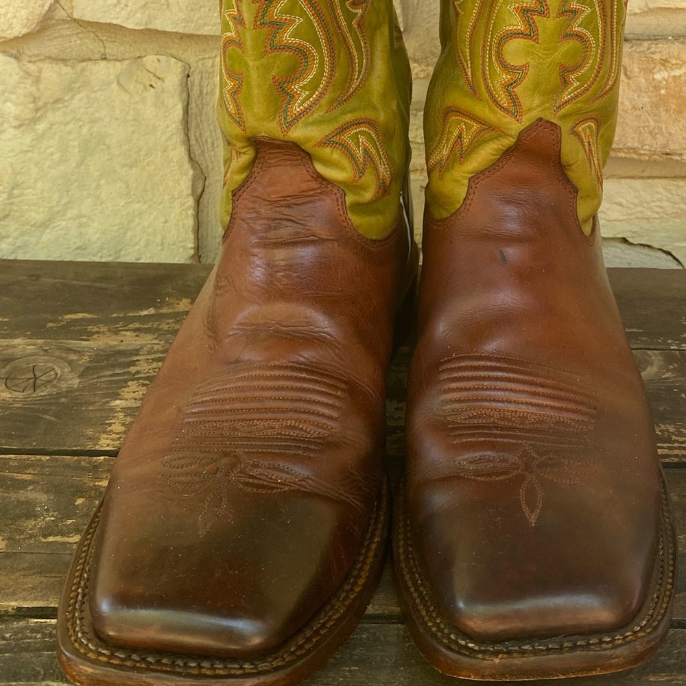 Men’s Justin Bent Rail Cowboy Boots Size 10D NEW RESOLE!!!
